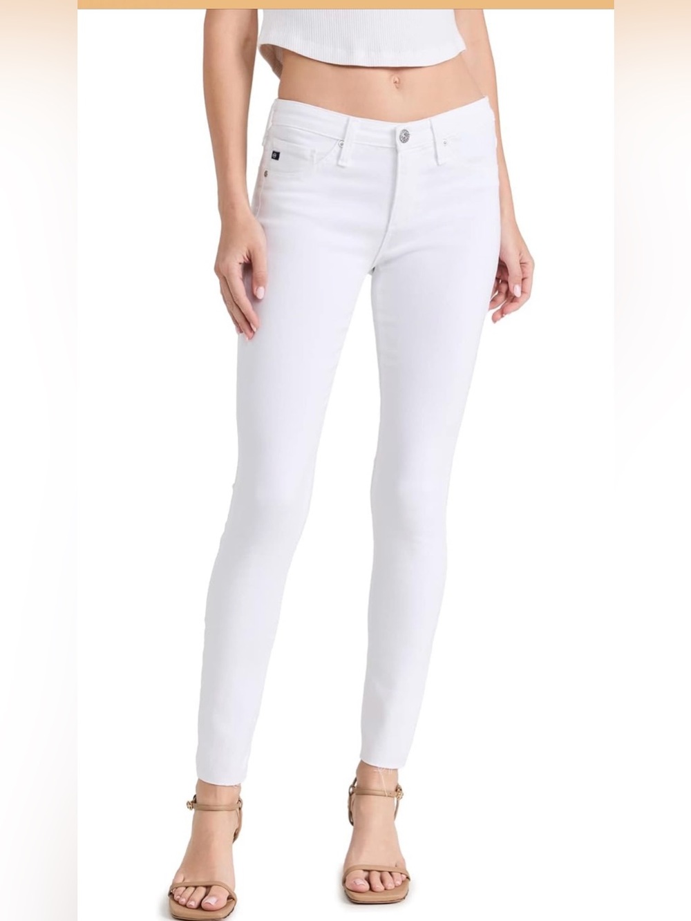 AG The Legging Ankle White Women’s Skinny Jeans